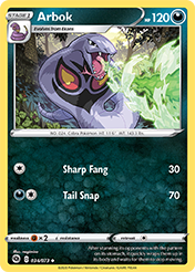 Arbok Champion's Path Pokemon Card