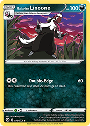Galarian Linoone Champion's Path Pokemon Card