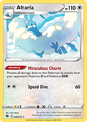 Altaria Champion's Path Pokemon Card