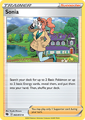 Sonia Champion's Path Pokemon Card