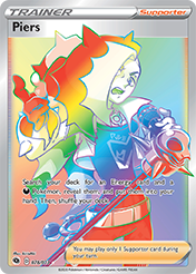 Piers Champion's Path Pokemon Card