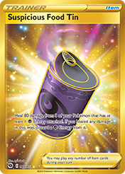 Suspicious Food Tin Champion's Path Pokemon Card