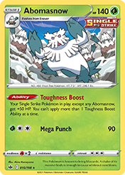 Abomasnow Chilling Reign Card List