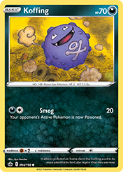 Koffing Chilling Reign Pokemon Card