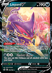 Card image - Liepard V - 104 from Chilling Reign