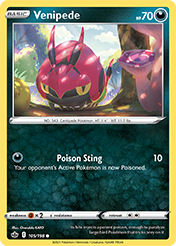 Venipede Chilling Reign Pokemon Card