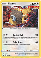 Tauros Chilling Reign Pokemon Card
