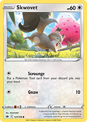 Skwovet Chilling Reign Pokemon Card