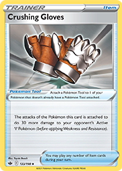 Crushing Gloves Chilling Reign Pokemon Card