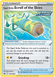 Rapid Strike Scroll of the Skies Chilling Reign Pokemon Card