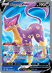 Card image - Liepard V - 180 from Chilling Reign