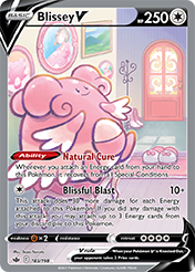 Blissey V Chilling Reign Pokemon Card