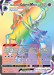 Shadow Rider Calyrex VMAX Chilling Reign Pokemon Card