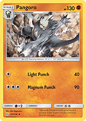 Pangoro Cosmic Eclipse Pokemon Card