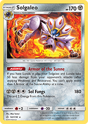 Solgaleo Cosmic Eclipse Pokemon Card