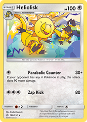 Heliolisk Cosmic Eclipse Pokemon Card