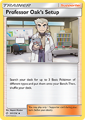 Professor Oak's Setup Cosmic Eclipse Pokemon Card