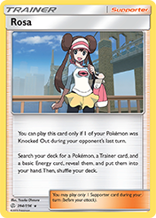 Rosa Cosmic Eclipse Pokemon Card
