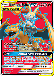 Card image - Charizard & Braixen-GX - 212 from Cosmic Eclipse