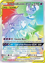 Solgaleo & Lunala-GX Cosmic Eclipse Pokemon Card