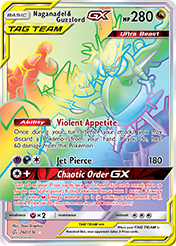 Naganadel & Guzzlord-GX Cosmic Eclipse Pokemon Card