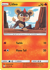Litleo Cosmic Eclipse Pokemon Card