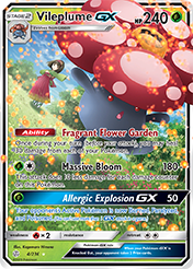 Vileplume-GX Cosmic Eclipse Pokemon Card