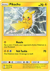 Pikachu Cosmic Eclipse Pokemon Card