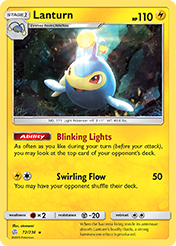 Lanturn Cosmic Eclipse Pokemon Card