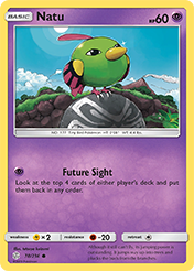 Natu Cosmic Eclipse Pokemon Card
