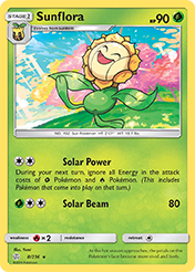 Sunflora Cosmic Eclipse Card List