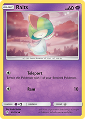 Ralts Cosmic Eclipse Pokemon Card