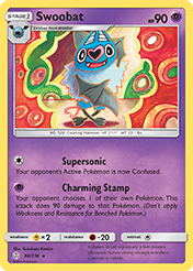 Swoobat Cosmic Eclipse Pokemon Card