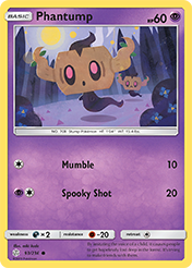 Phantump Cosmic Eclipse Pokemon Card