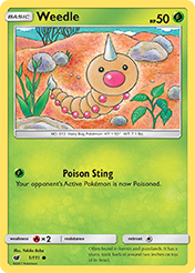 Weedle Crimson Invasion Card List