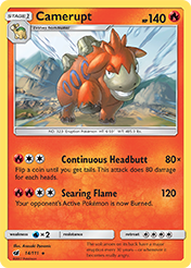 Camerupt Crimson Invasion Pokemon Card
