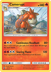 Camerupt Crimson Invasion Card List