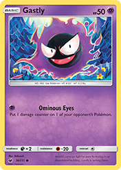 Gastly Crimson Invasion Pokemon Card