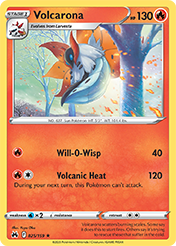 Volcarona Crown Zenith Pokemon Card