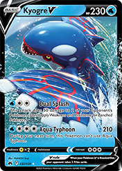 Kyogre V Crown Zenith Pokemon Card