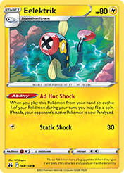 Eelektrik Crown Zenith Pokemon Card