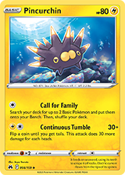 Pincurchin Crown Zenith Pokemon Card