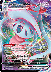 Hatterene VMAX Crown Zenith Pokemon Card