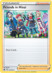 Friends in Hisui Crown Zenith Pokemon Card