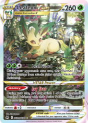 Leafeon VSTAR Crown Zenith Pokemon Card