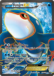 Kyogre-EX Dark Explorers Pokemon Card
