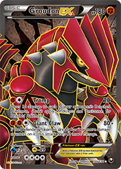 Groudon-EX Dark Explorers Pokemon Card