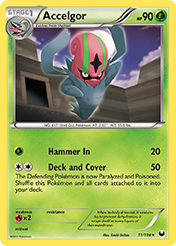 Accelgor Dark Explorers Card List