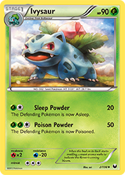 Ivysaur Dark Explorers Card List