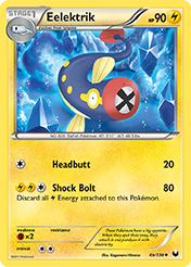 Eelektrik Dark Explorers Pokemon Card